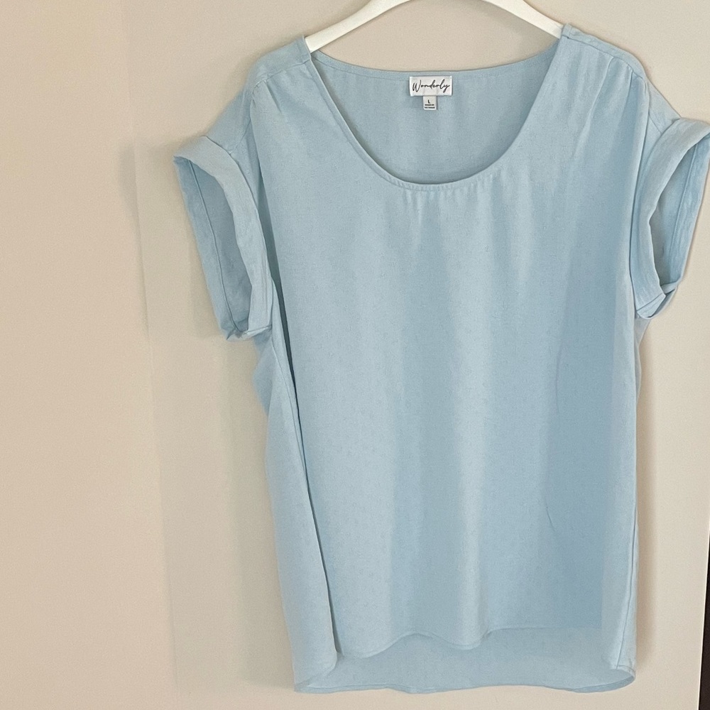 Ladies Wonderly Sleeveless Blouse Size L